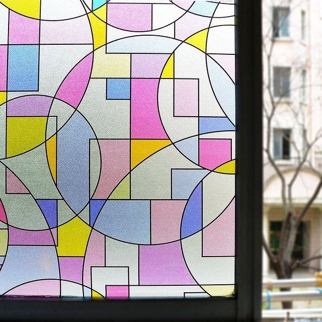 Style Meiwa Japanese Technology 3DX Stained Glass Self-Colored Glass Foil / Size: 46 cm x 1 m  - Image 1