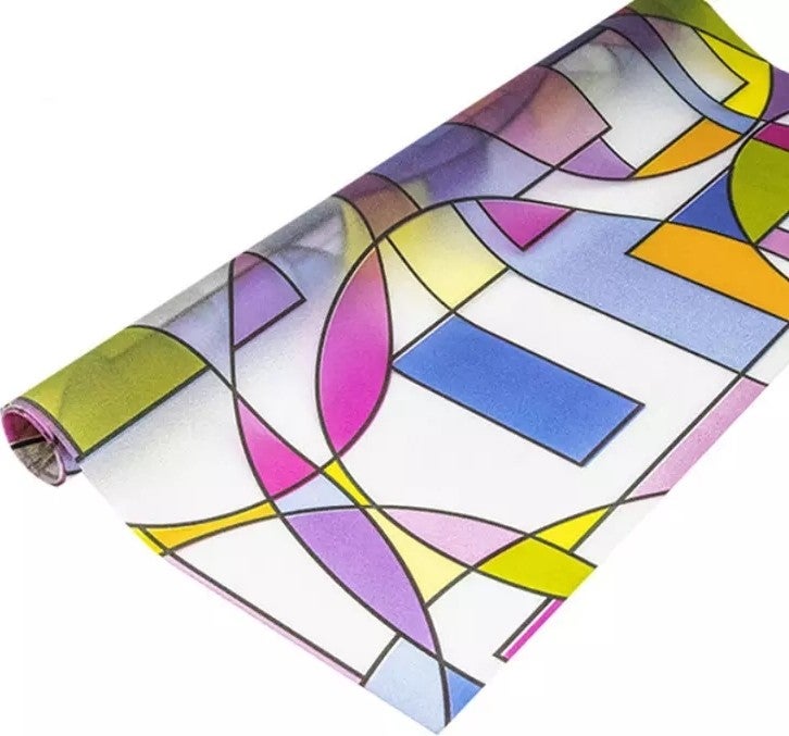 Style Meiwa Japanese Technology 3DX Stained Glass Self-Colored Glass Foil / Size: 46 cm x 1 m  - Image 4