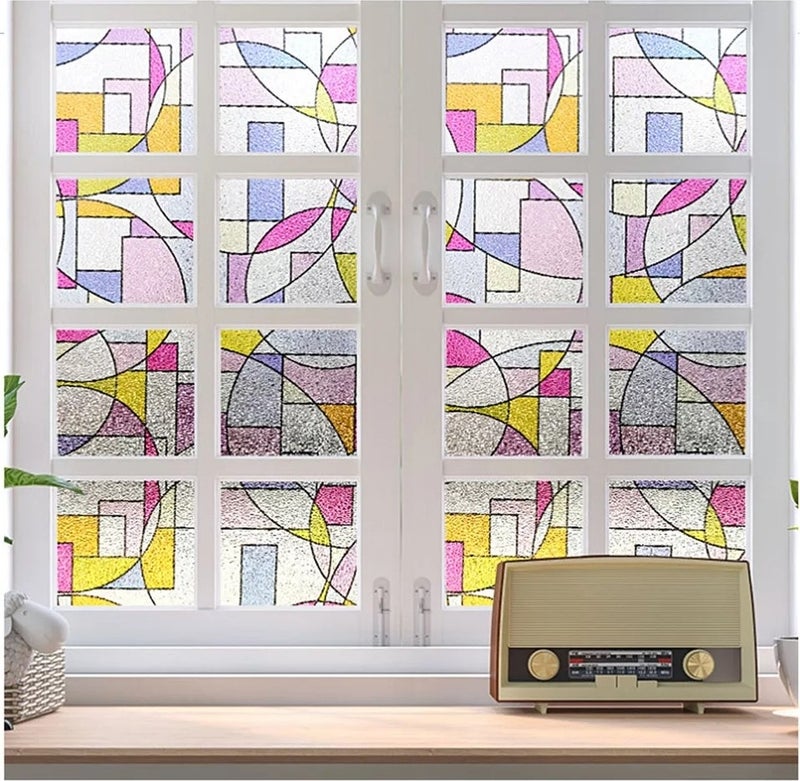 Style Meiwa Japanese Technology 3DX Stained Glass Self-Colored Glass Foil / Size: 46 cm x 1 m  - Image 5
