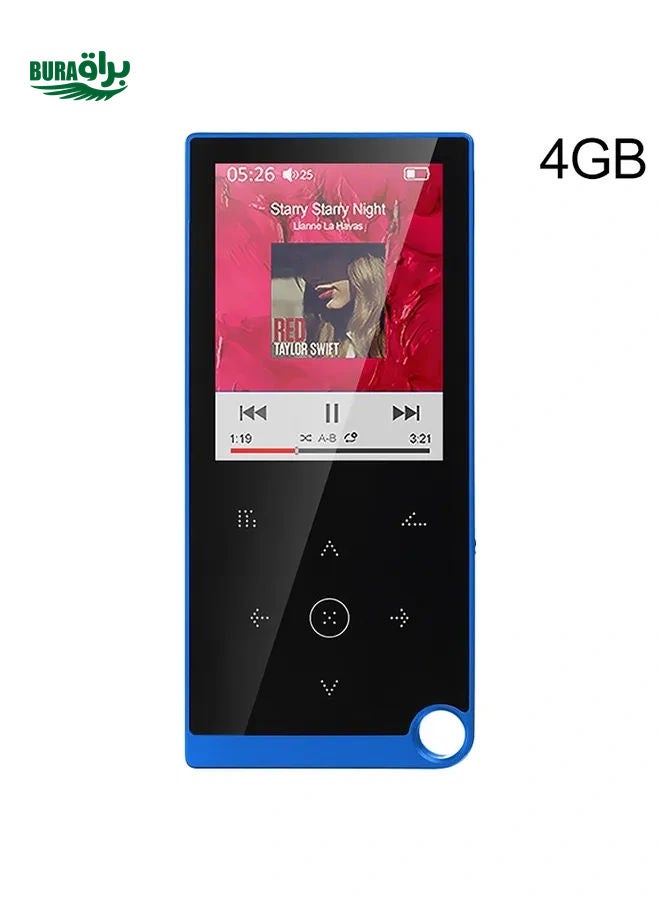 E05 2.4 inch Touch-Button MP4 / MP3 Lossless Music Player, Support E-Book / Alarm Clock / Timer Shutdown, Memory Capacity: 4GB without Bluetooth(Blue) - Image 1