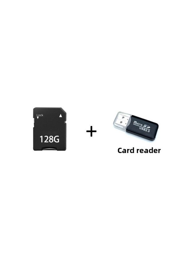 Generic D11 HD 48 Million Mini SLR Digital Camera Dual-camera Beauty Light Self-timer Recording CCD Camera-Body Color:128g Memory Card + Card Reader  - Image 1