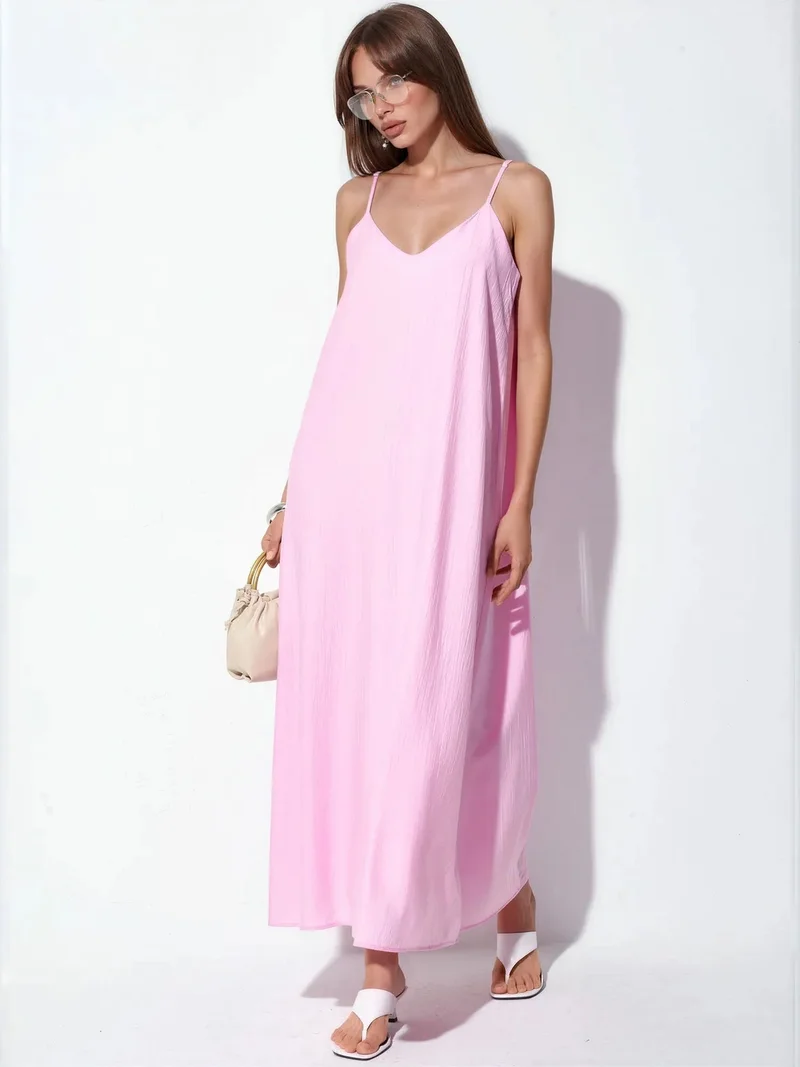 Busem BUSEM Women's Solid Maxi Slip Dress