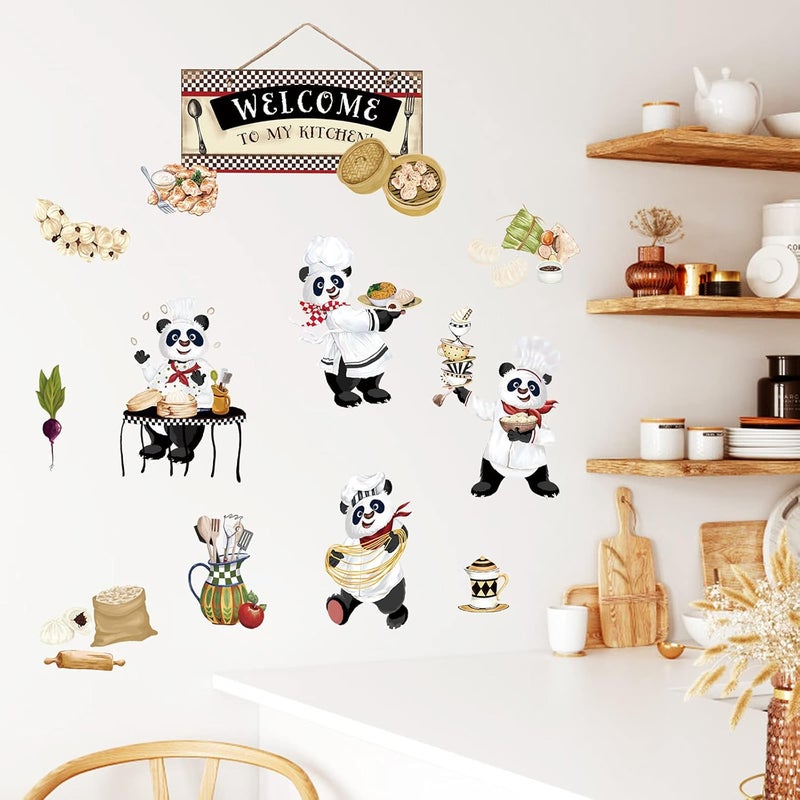 BPA Panda Chef Kitchen Wall Decals - Image 2