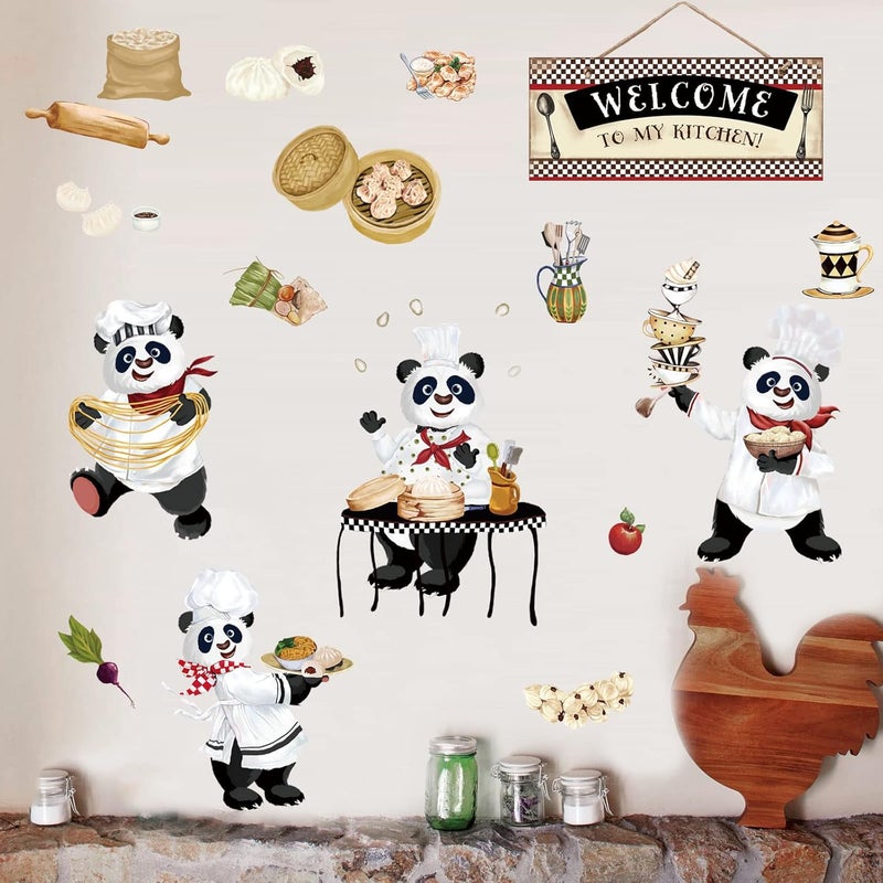 BPA Panda Chef Kitchen Wall Decals - Image 1
