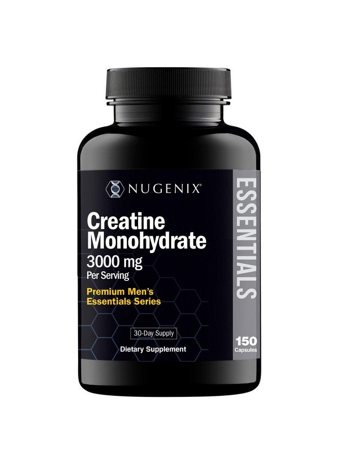 Nugenix Essentials Premium Creatine Monohydrate Pills Capsules Supplement, 3000mg, 150 Capsules - Image 1