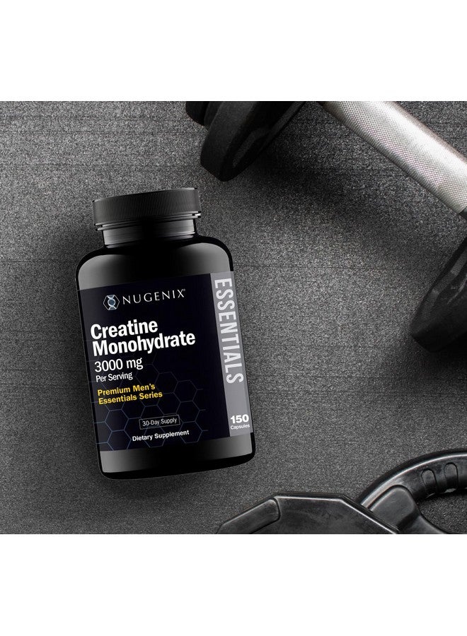 Nugenix Essentials Premium Creatine Monohydrate Pills Capsules Supplement, 3000mg, 150 Capsules - Image 4