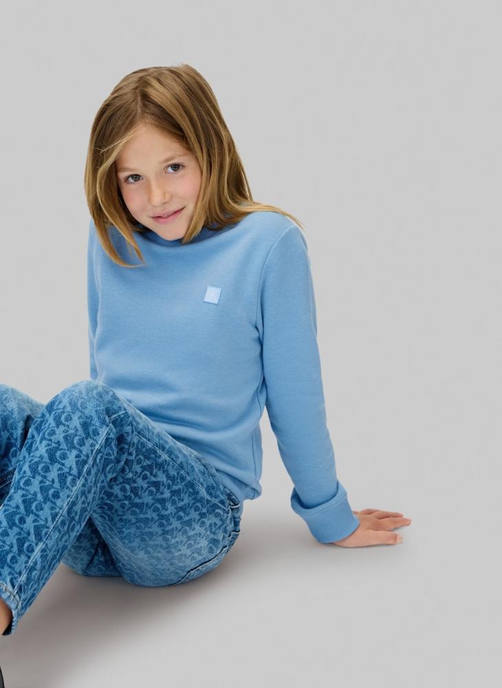 Calvin Klein Jeans Kids Logo Crew Neck Sweatshirt  - Image 3
