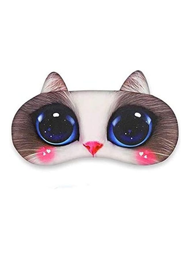 NIBEMINENT 3D Cat Print Sleeping Eye Mask 20 x 9cm - Image 1