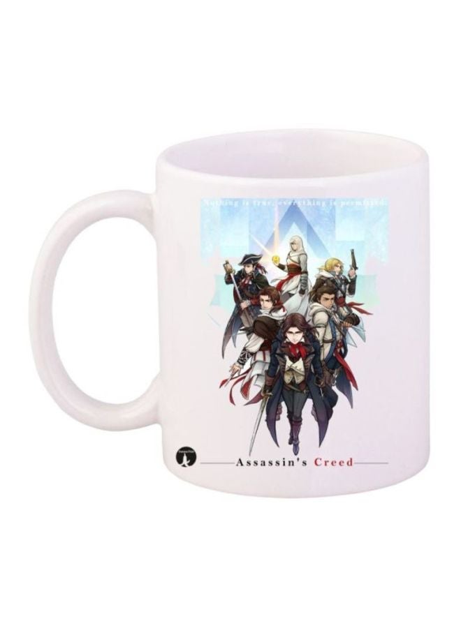 Assassin's Creed Printed Mug White/Black/Red