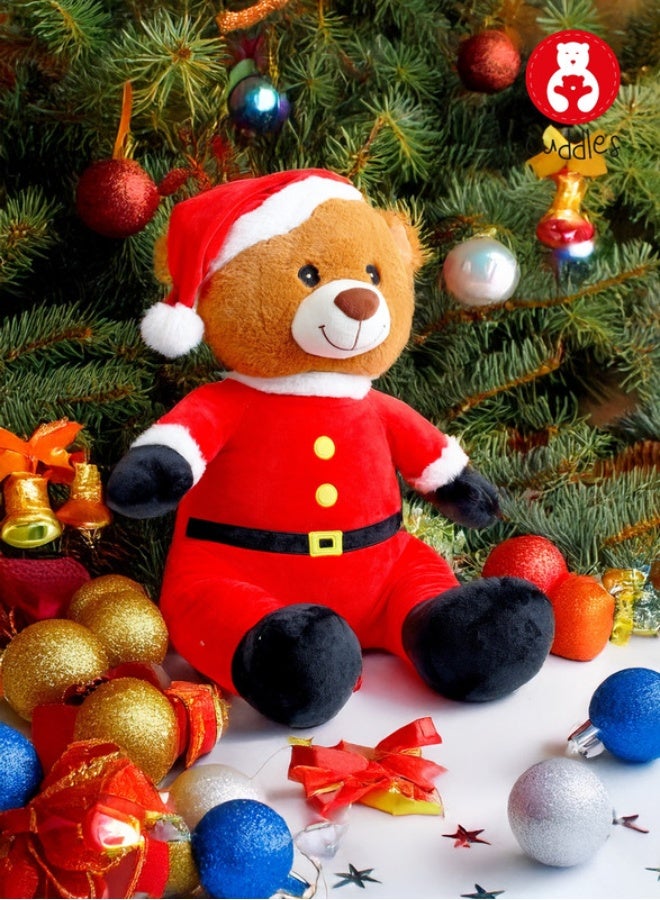 Cuddles Collectible Xman Bear with Red Suit Plush (Gift plush toys for Boys and Girls) 30cm - Image 1