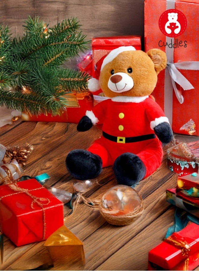 Cuddles Collectible Xman Bear with Red Suit Plush (Gift plush toys for Boys and Girls) 30cm - Image 5