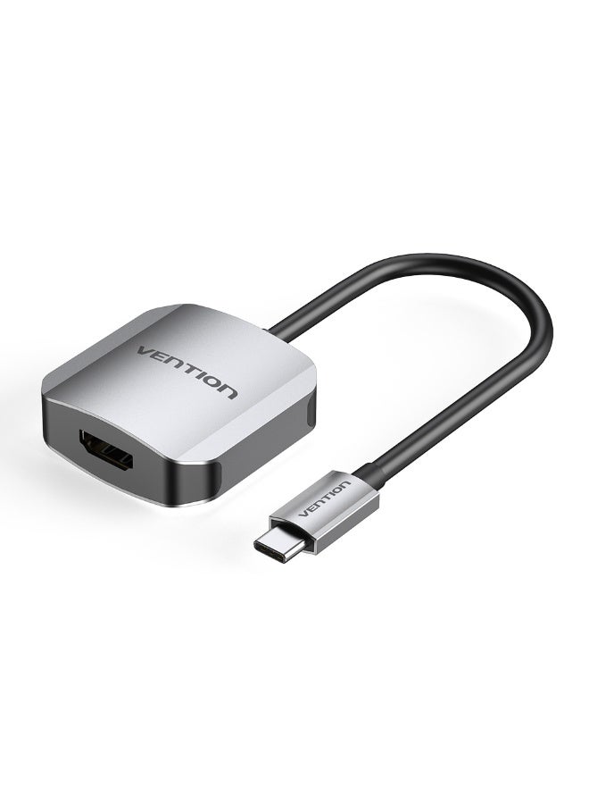 VENTION USB-C to HDMI Converter 0.15M Gray Aluminum Alloy Type Model # TDEHB - Image 1