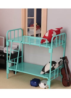 Daytoyz 1/12 Scale Alloy Doll Bunk Bed - Mini Double Layer Baby Doll Bedroom Furniture for Dollhouse Accessories  - Image 3
