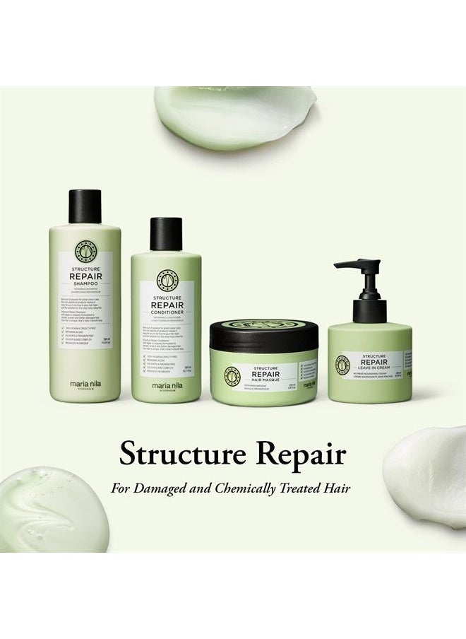 Maria Nila Structure Repair Leave-in Cream, 6.8 Fl Oz / 200 ml, For Damaged & Chemically Treated Hair, Algae Extract Rebuilds & Moisturizes, 100% Vegan & Sulfate/Paraben free  - Image 3