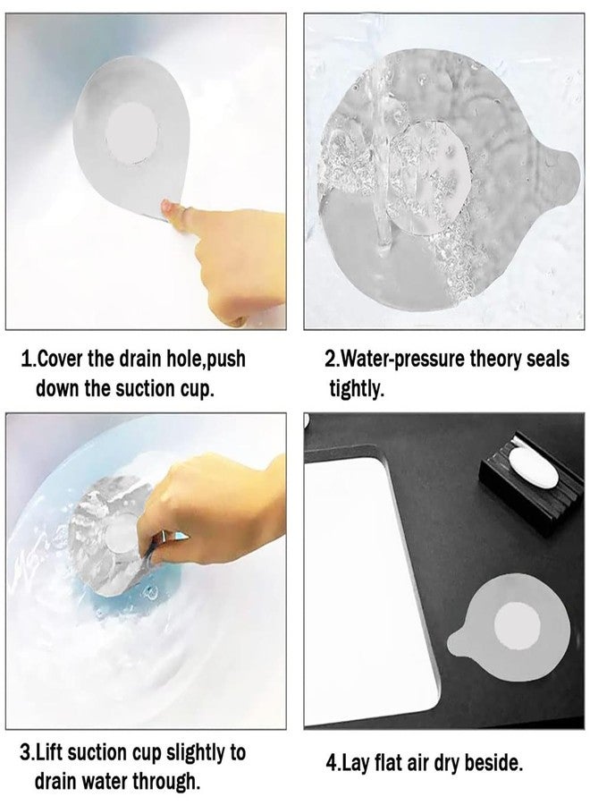Buildcon 2 Pcs Water Stopper,Water Stopper for Bathroom and Kitchen Sink, Bathroom Drain Cover to Prevent Hair Clog - Image 5