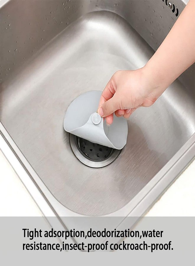 Buildcon 2 Pcs Water Stopper,Water Stopper for Bathroom and Kitchen Sink, Bathroom Drain Cover to Prevent Hair Clog - Image 3