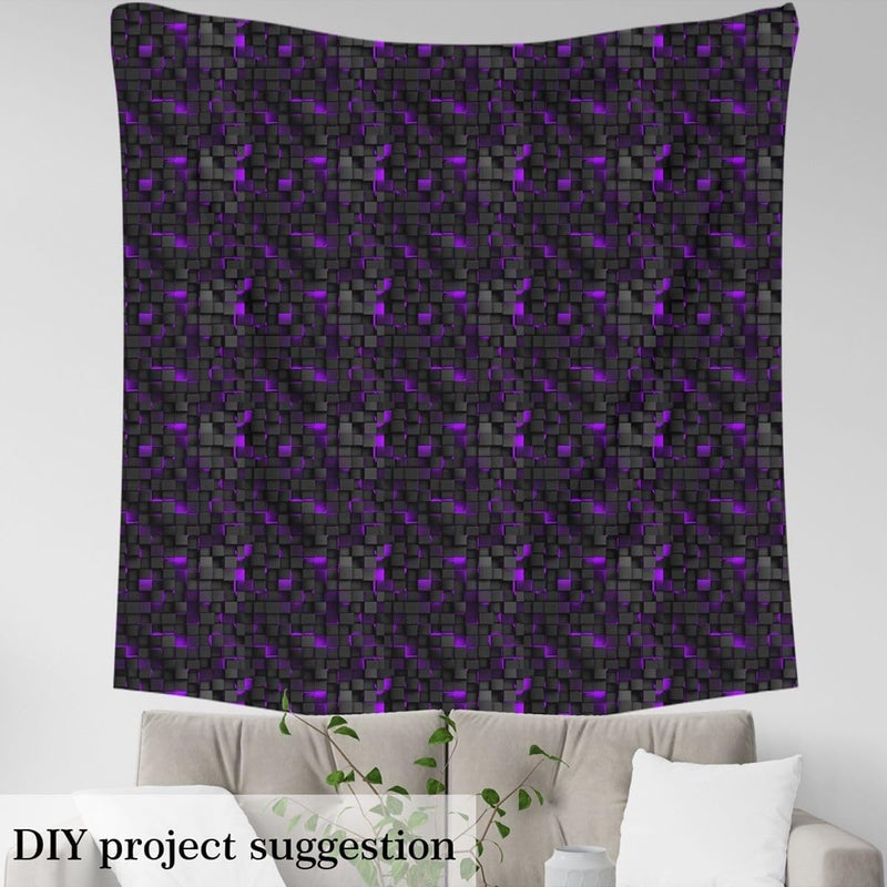 Trendy varied sizing alternatives Neon Purple Black Fabric by The Yard,Soft Flannel Polyester,Geometric Honeycomb for Women Adults Craft Lover,3D Square Block Fabric for Quilting Sewing Supplies,2 Yard Bolts,72" x 59",No Stretch Safe material Easy assemble Excellent value for money Replaceable parts User tested optimized build Modern versatile shape Global standard processed material Defect-free product Special bargain price Globally engineered build Multi item matching Cost saving design picks Market aligned local stock Extra part combo compatible Continuous warehouse supply All condition fit Wide range compatible material Trendy natural assorted colors Home & light industrial compatible Flexible varied design Classic practical design Daily deal Public demand affordable quality Globally trusted quality - Image 4