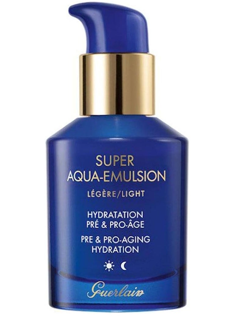 Guerlain SUPER AQUA EMULSION LIGHT 50ML - A sensorial, hydrating & age-defying facial emulsion 