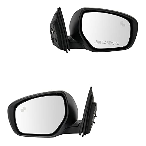 TRQ Driver and Passenger Side Power Heated Mirror Set Paint to Match Blind Spot Detection Compatible with 2013 Mazda CX-9 - Image 1