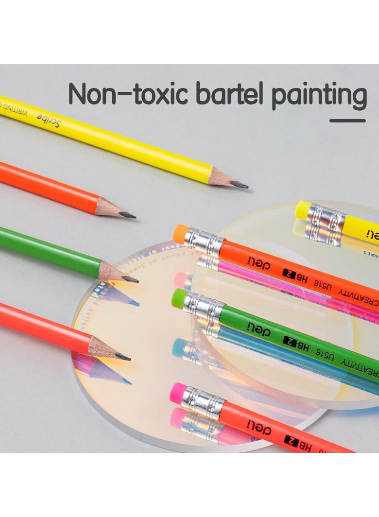 Deli EU51600 Graphite Pencil, HB, Triangular Barrel, 12PCS 鈥?Ideal for Writing and Drawing - Image 3