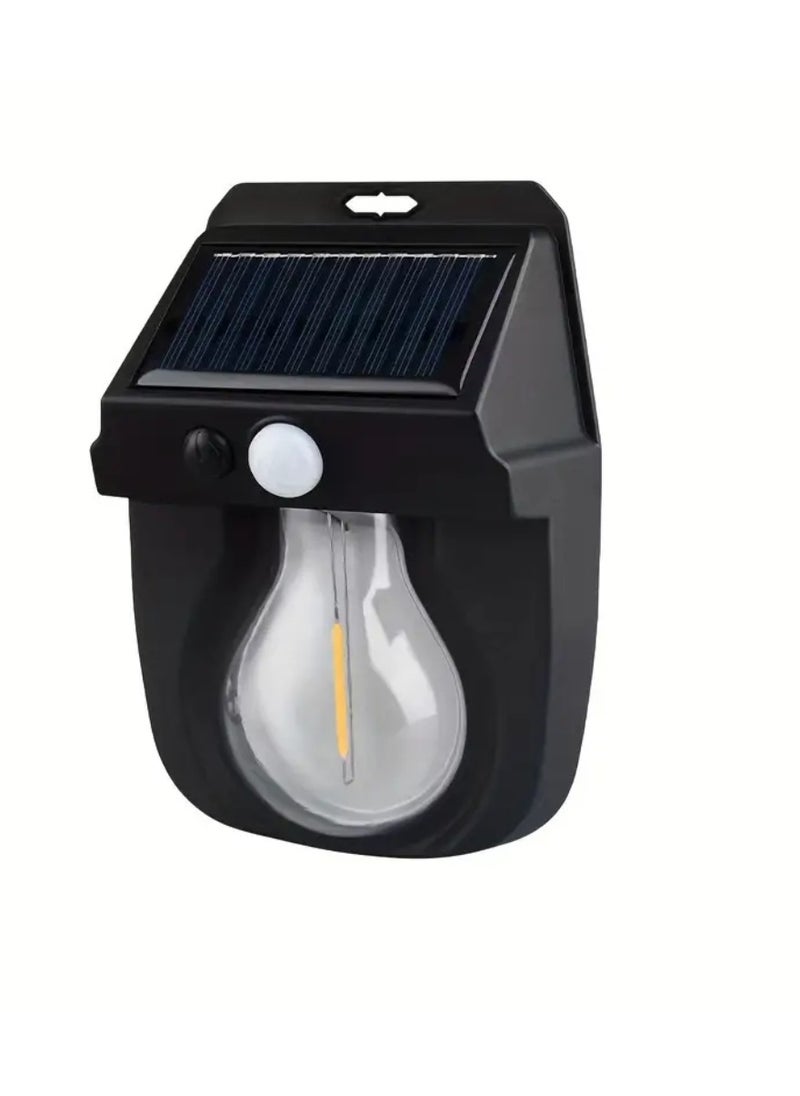 Yuwell Outdoor Solar Wall Light IP65 Waterproof Security Light Solar Wall Lantern With 3 Modes Led Solar Porch Light Outdoor Deck Fence Lighting Outdoor Solar Light For Garden Patio Yard And Home  - Image 1