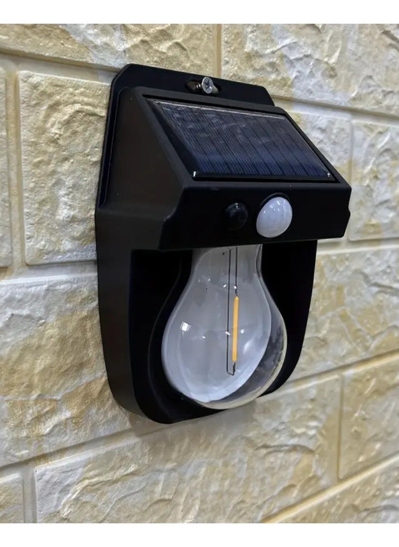 Yuwell Outdoor Solar Wall Light IP65 Waterproof Security Light Solar Wall Lantern With 3 Modes Led Solar Porch Light Outdoor Deck Fence Lighting Outdoor Solar Light For Garden Patio Yard And Home  - Image 2