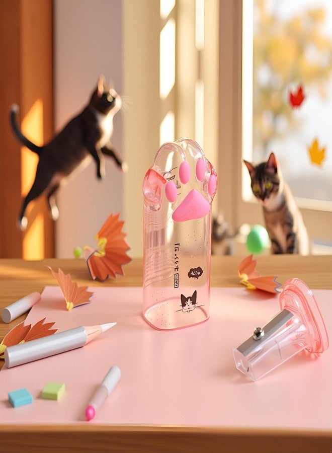 SquarezhenBo Cute Cat Paw Pencil Sharpener Kawaii Supplies Student Prize Kids Gift Kawaii Pencil Sharpener Cat School Supplies for Kids Girls Cat Lovers Office School Home Writing and Correction Supplies - Image 2