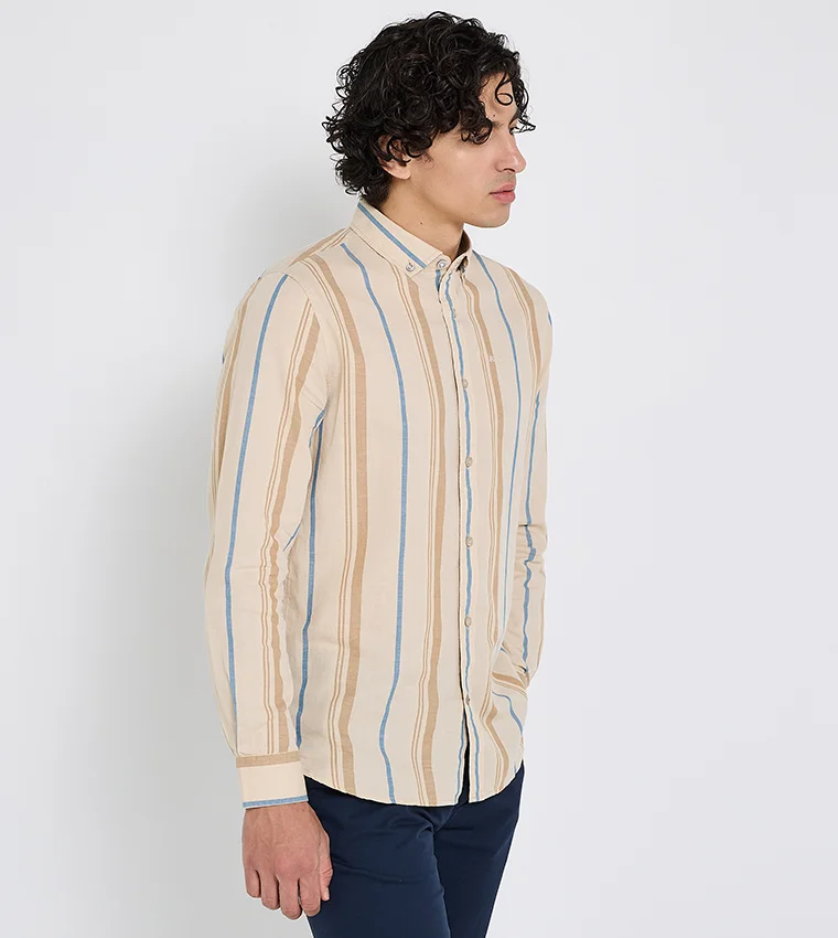 Ben Sherman  Ben Sherman Men's Long Sleeve Striped Shirts for Men | Best Price UAE