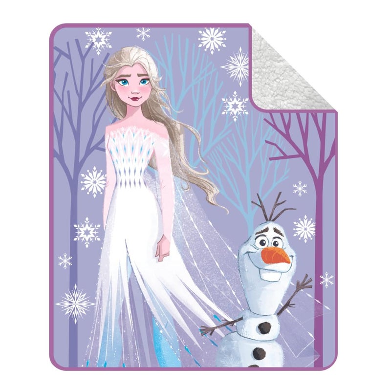 Franco Franco Disney Frozen 2 Kids Bedding Soft Plush Sherpa Blanket Throw 50 in x 60 in Officially Licensed Product 