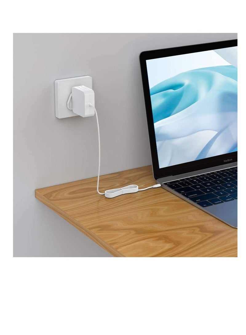 61W Type C Laptop Charger Compatible with MacBook Pro 14  MacBook Pro 13 12 MacBook Air 13 Type C Adapter for Most Tablet Charging - Image 5
