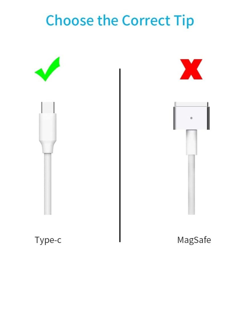 61W Type C Laptop Charger Compatible with MacBook Pro 14  MacBook Pro 13 12 MacBook Air 13 Type C Adapter for Most Tablet Charging - Image 3