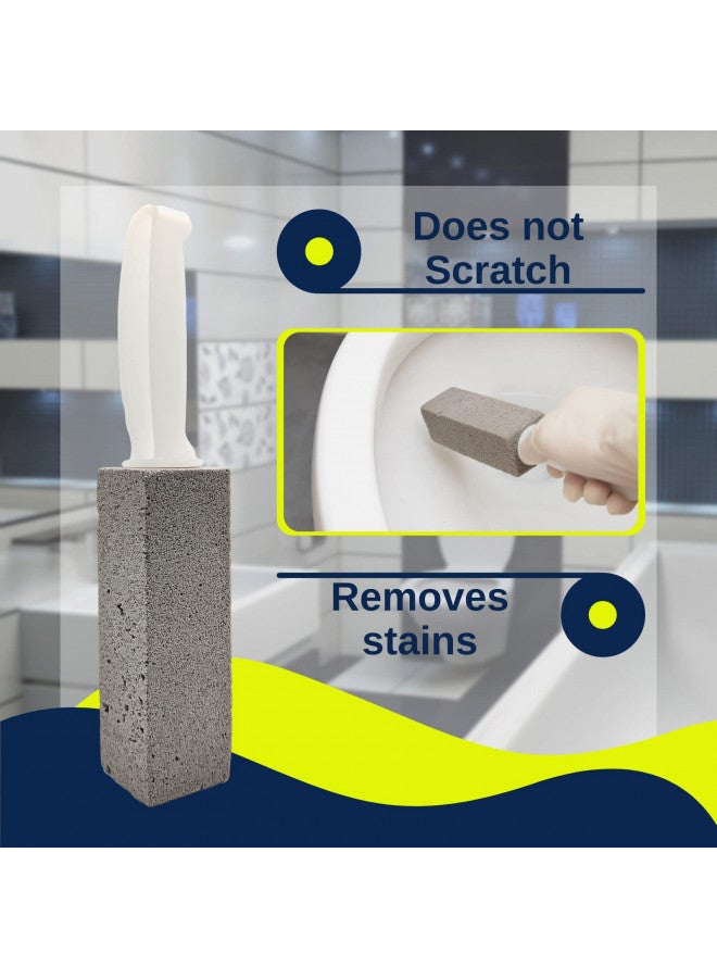 Pumie PUMIE Toilet Bowl Ring Remover, TBR-6, Grey Pumice Stone with Handle, Removes Unsightly Stains from Toilets, Sinks, Tubs, Showers, Pools, Safe for Porcelain, 1 Pack  - Image 5
