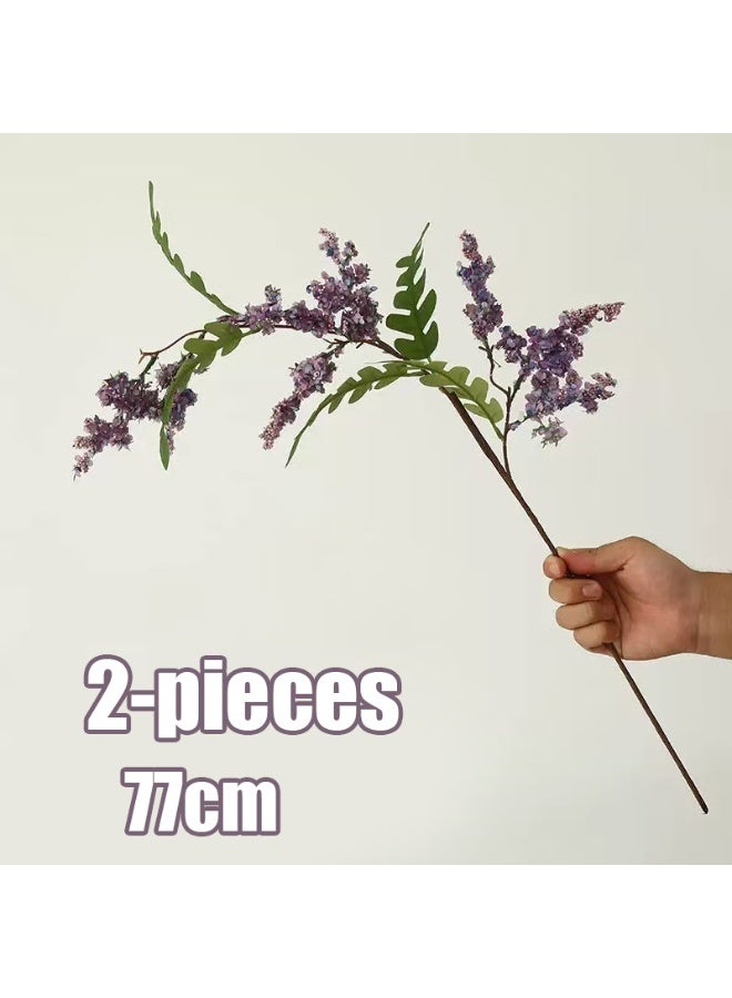 2-Pieces Simulation Of Artificial Flowers, Artificial Flowers With Long Stems, Realistic Artificial Flower Arrangement, Suitable For Home, Wedding, Party Decoration, A Good Choice For Decoration.