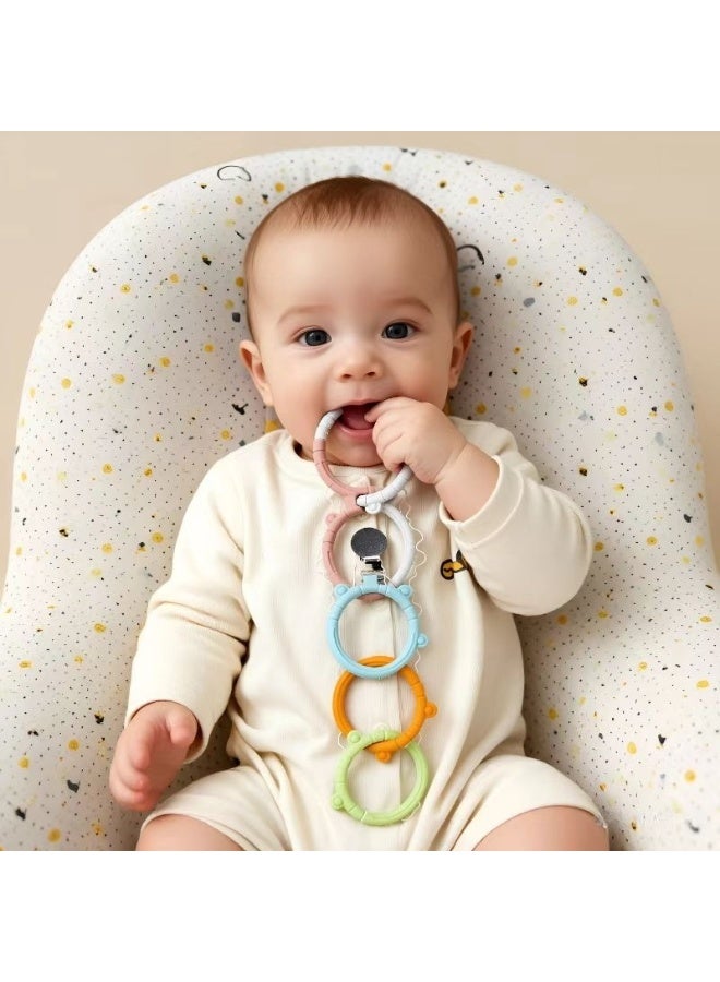 CESETH 12-Piece Silicone Feeding Set For Babies - Bpa-Free Baby Tableware Set, Including Suction Bowl / Water Cup / Fruit Teething Toy And A Soft Silicone Bib And Tableware With Adjustable Design. Food-Grade Silicone Without Bisphenol A, Suitable For Children Aged 6 Months And Above. Baby Tableware Set - Green - Image 4
