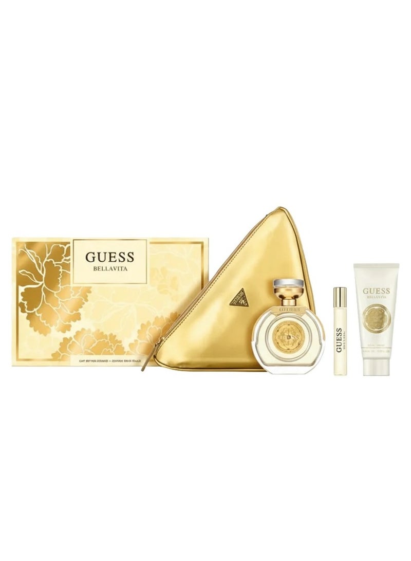 مجموعة هدايا بيلا فيتا أو دو برفيوم للنساء مكونة من 4 قطع