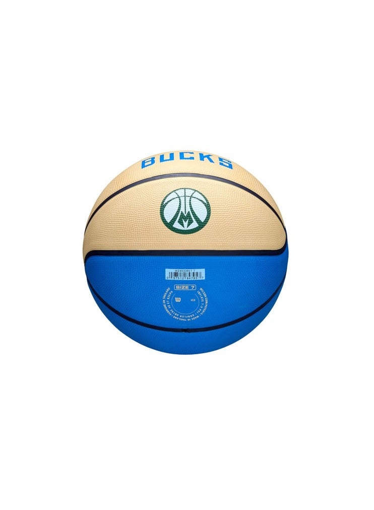 ويلسون كرة سلة NBA Team City Edition Icon Milwaukee Bucks 2024-2025 الحصرية - الحجم الرسمي وقبضة ممتازة وبنية متينة للعب في الأماكن المغلقة والمفتوحة  - Image 5