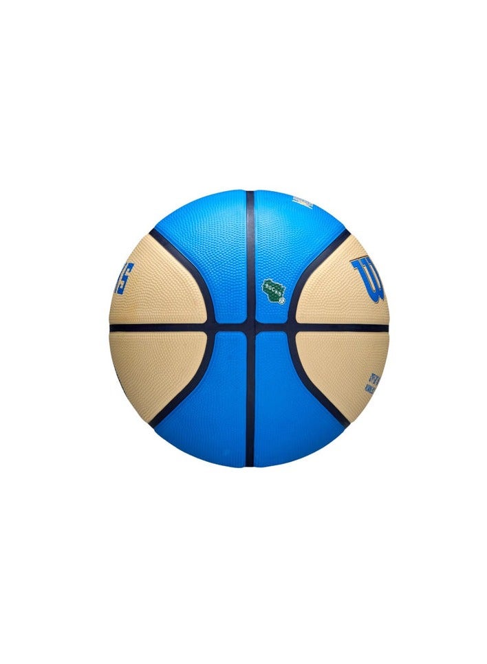 ويلسون كرة سلة NBA Team City Edition Icon Milwaukee Bucks 2024-2025 الحصرية - الحجم الرسمي وقبضة ممتازة وبنية متينة للعب في الأماكن المغلقة والمفتوحة  - Image 4