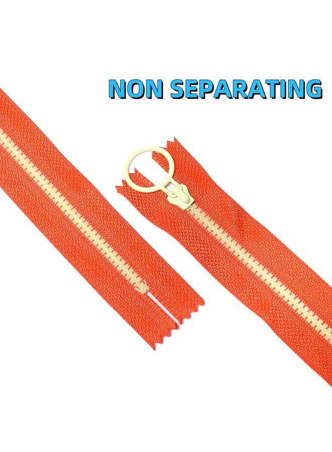 Troyune 20pcs Resin Zippers with #3 Lifting Ring Pulls 12inch Close-end for Sewing, Nylon Plastic Bulk Zippers for DIY Tailor Sewing Craft Bags Garment Clothing, Mixed 10 Color - Image 4