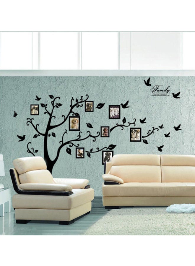 NIBEMINENT 3D Photo Frames Family Tree Wall Sticker Black 32 x 5.5cm  - Image 2
