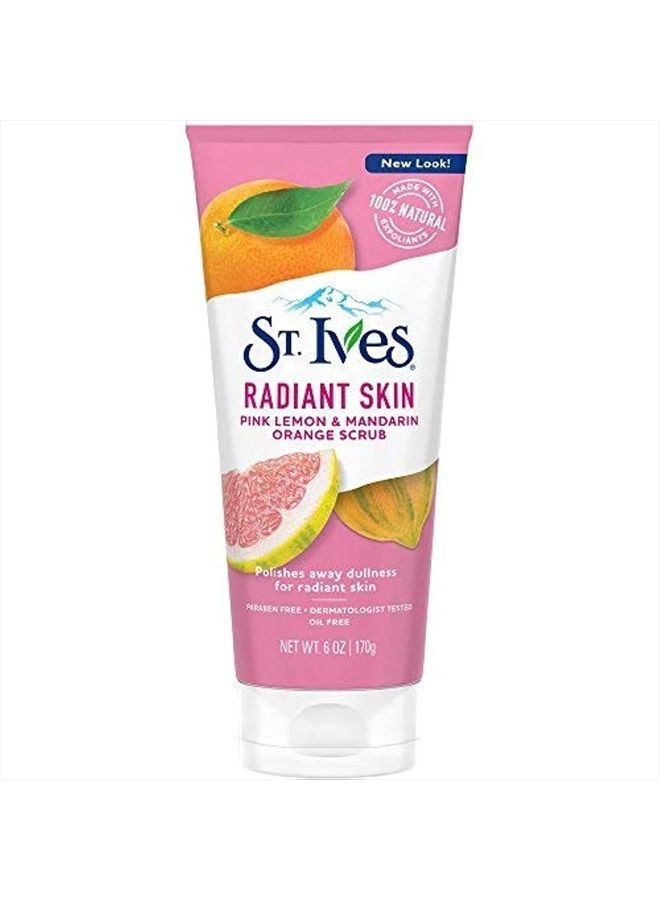 ST. Ives Radiant Skin Pink Lemon and Mandarin Orange Face Scrub 6 oz (Pack of 2) - Image 1