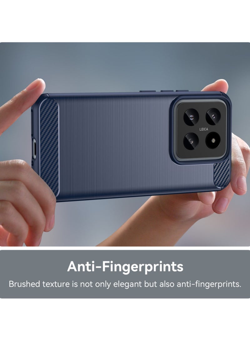 Soft TPU Slim Fashion Protective Phone Case for Xiaomi 14 - Blue - Image 5