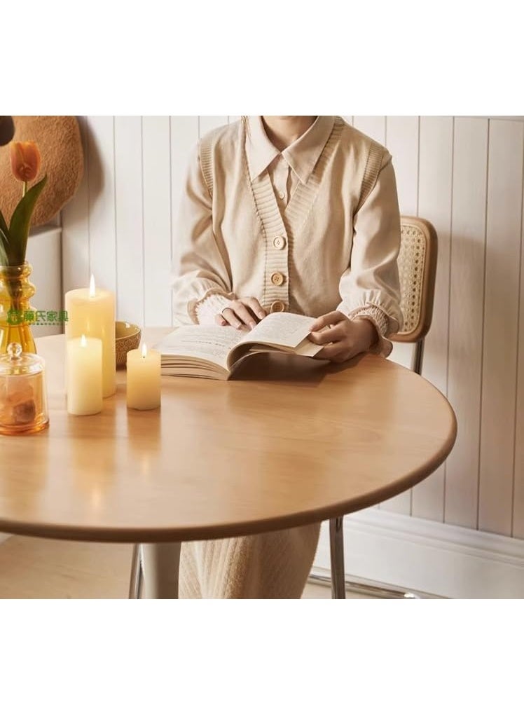 DubaiGallery Small Coffee Table, Vintage , end Table, , Small Round Side end Table, for Bedside or Sofa, Accent Table Decorative Small Space Living Room Bedroom Patio - Image 2