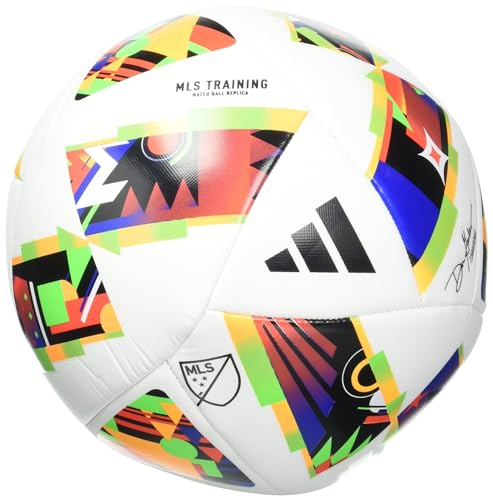 adidas MLS Training Soccer Ball, Black/Gold Metallic/White, 5 - Image 5
