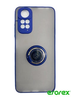 erorex Protective Case Cover For Redmi Note 11 With Magnetic Ring Holder Blue  - Image 1