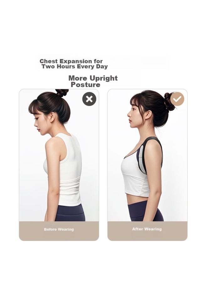 JD.com Jd Jingzao Sports Posture Corrector, Adult Unisex Shoulder Support, Chest Straightening And Back Correction Strap, Breathable Lightweight Design  - Image 2