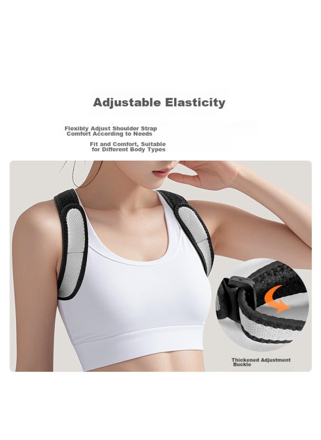 JD.com Jd Jingzao Sports Posture Corrector, Adult Unisex Shoulder Support, Chest Straightening And Back Correction Strap, Breathable Lightweight Design  - Image 5