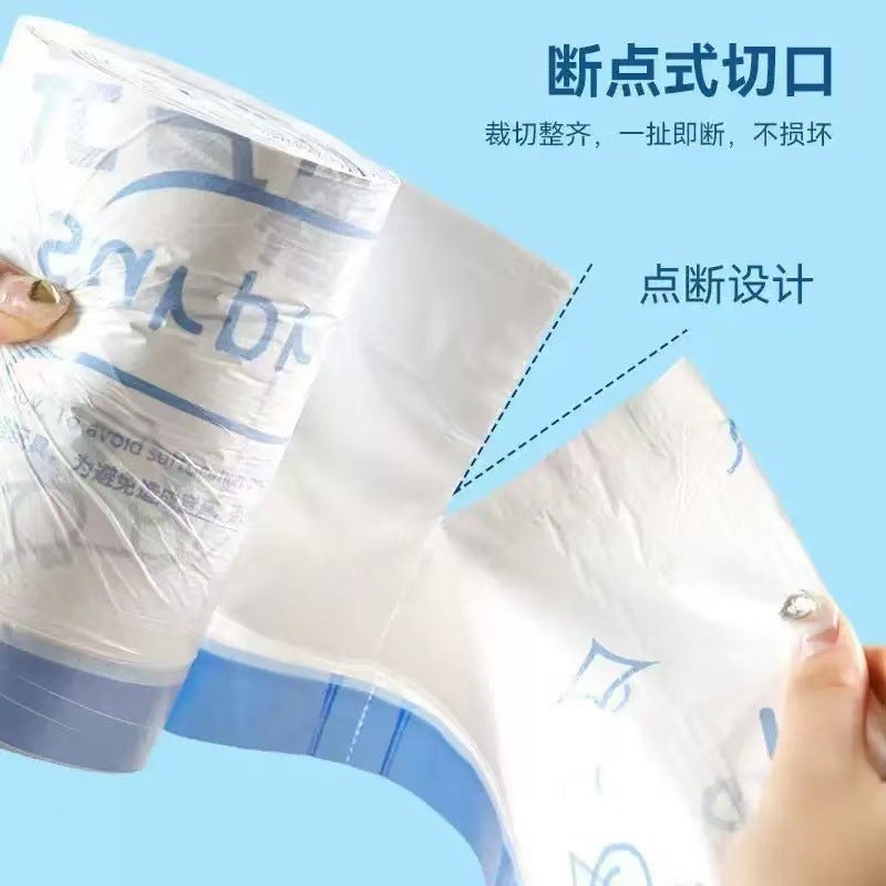 Cartoon Full Of Vitality Automatic Closing Garbage Bag Upgrade Thickened Non-Dirty Hands Household Hygiene Super Thick Dormitory Plastic - Image 3