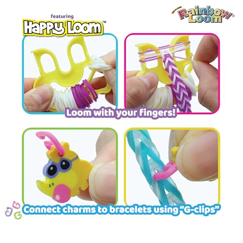 Rainbow Loom® Loomi-Pals™ Mini Combo Set, Features 60 Cute Assorted Loomi-Pals Charms, 1 Happy Loom, 2100 Colorful Bands All in a Carrying Case for Boys and Girls 7+ - Image 5