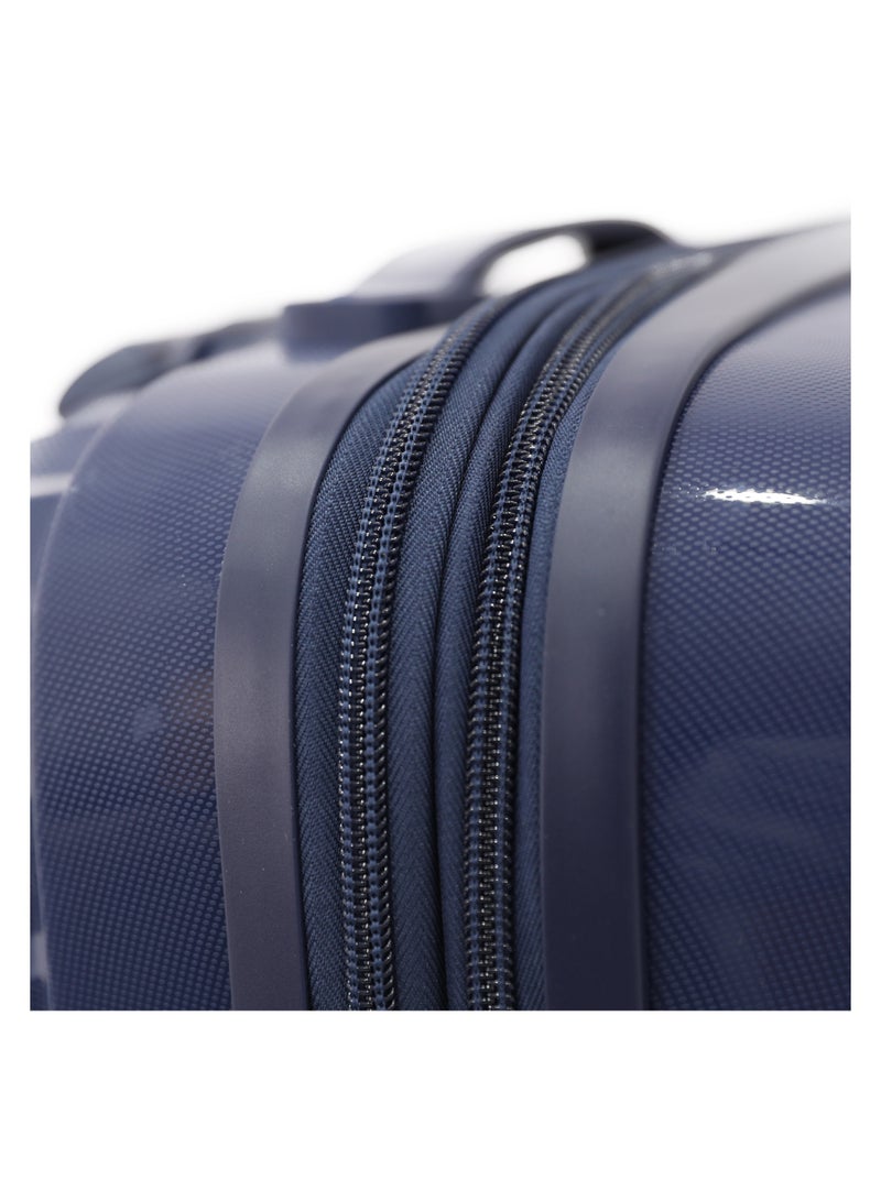 DILIXI حقيبة سفر trolley من مادة PP الصلبة المتينة 5 قطع مجموعة، Navy (BC-14، S-20، M-24، L-28، XL-32 بوصة) - Image 5