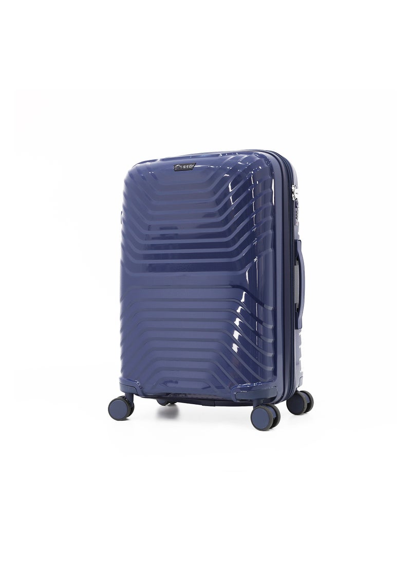 DILIXI حقيبة سفر trolley من مادة PP الصلبة المتينة 5 قطع مجموعة، Navy (BC-14، S-20، M-24، L-28، XL-32 بوصة) - Image 2